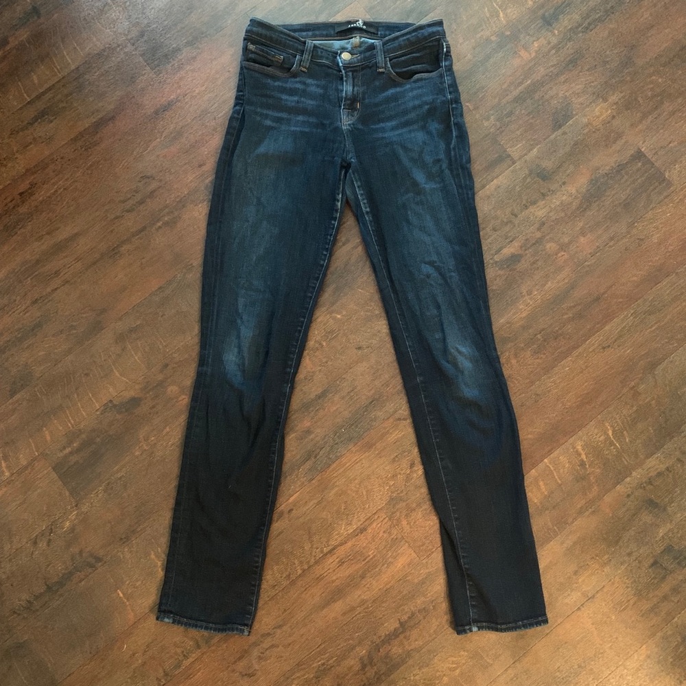 J Brand Rail Jeans In Eminence Dark Wash Denim